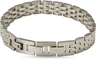 Fossil bracciale da uomo in acciaio inossidabile o pelle con chiusura a libro