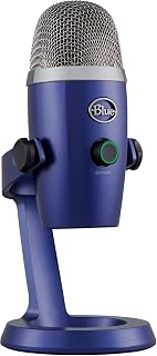 Blue Yeti Nano Premium USB Mic for Recording and Streaming - Vivid Blue (Renewed)