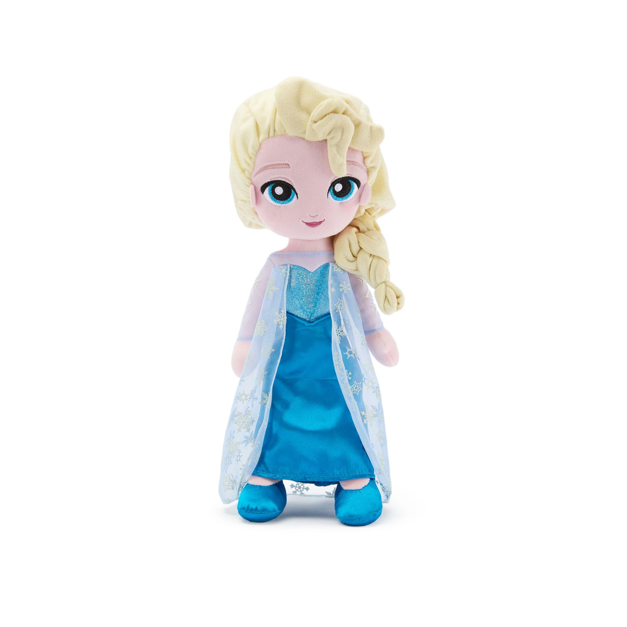 Disney Store Official Elsa Plush Doll - Princess Plush with Shimmering Snowflake