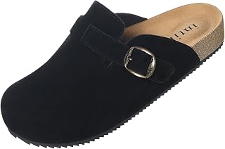 Intini Clogs and Mules for Men and Women Leather Closed Slippers