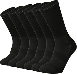 SOX TOWN Moisture Wicking Performance Steel Toe Work Boots Heavy Cushion Crew Socks Men 10 Pack