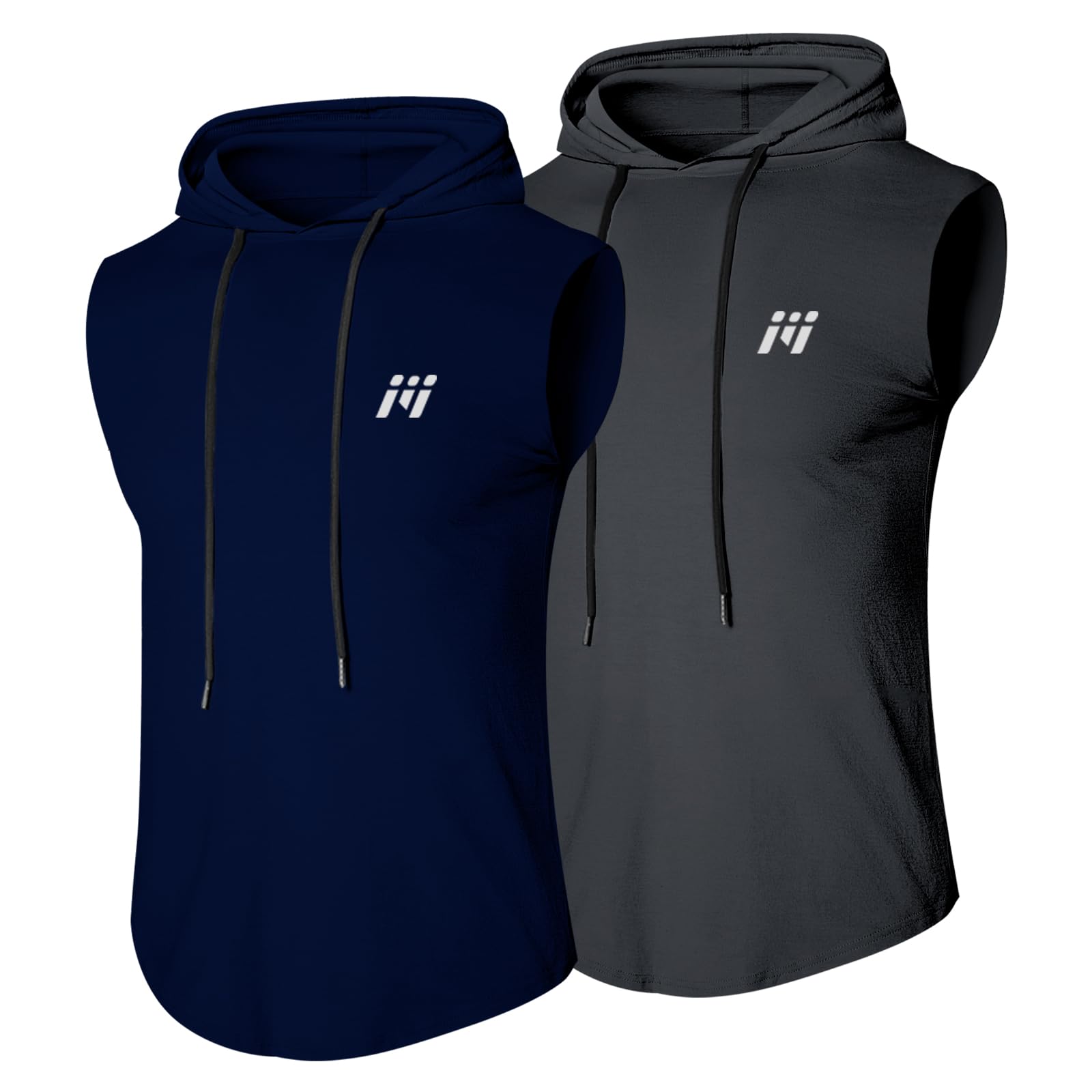 MEETWEE Men's Tank Top, Sports Shirt with Hood, Sleeveless Muscle Shirts, Fitnes