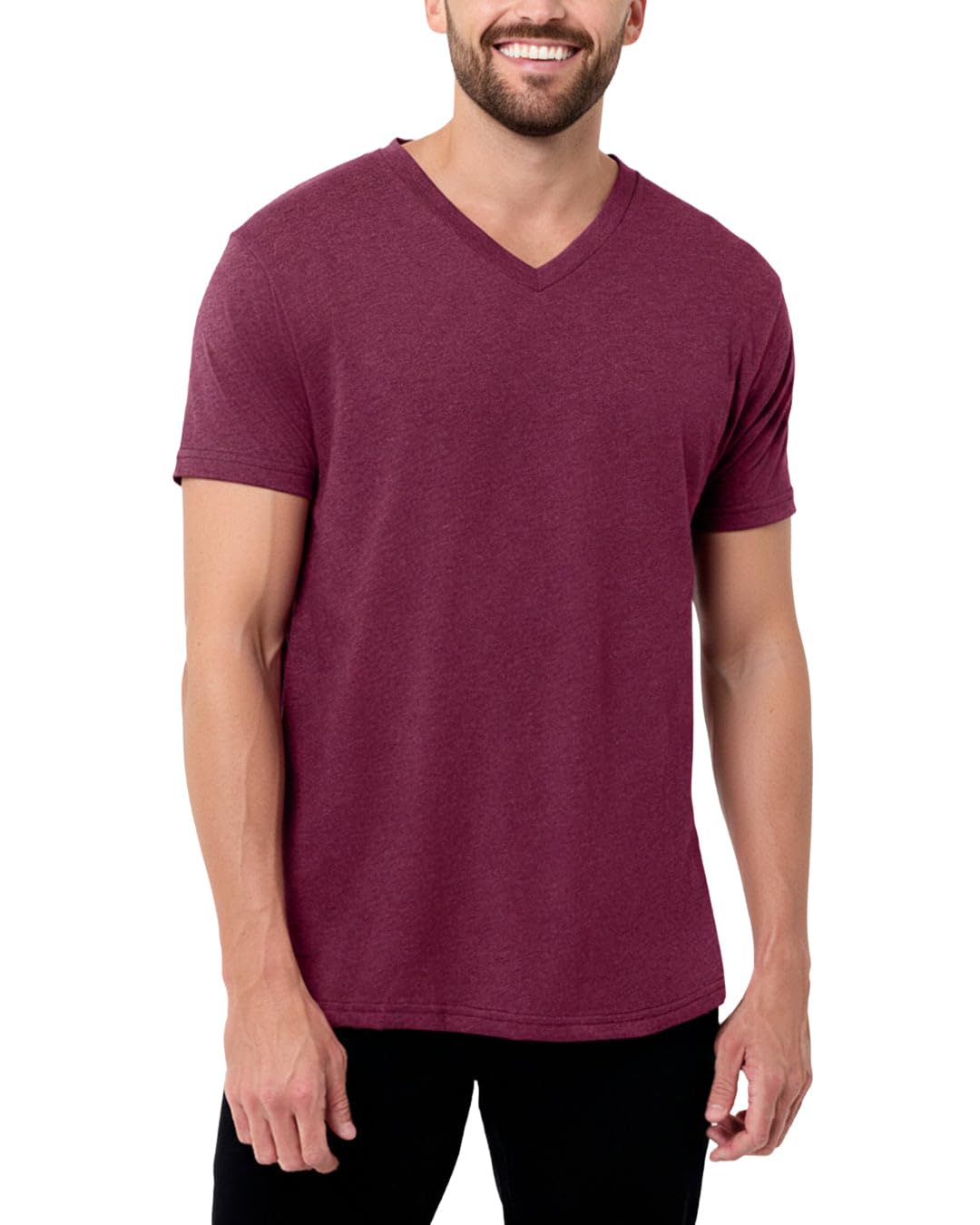 INTO THE AM プレミアム Vネック Tシャツ 男性用 - モダン フィット Tシャツ S - 2XL Vネック アンダーシャツ