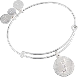 Alex and Ani Initial I Pave Starburst Texture Bangle