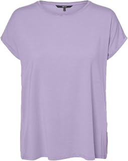 VERO MODA Vmava Plain SS Top Jrs Noos Vmava Plain SS Top Jrs Noos Women (Pack of 1)