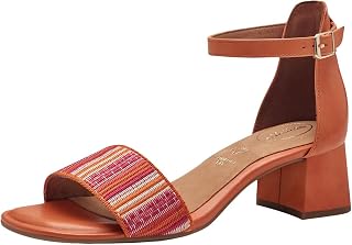 Tamaris Comfort sandali da donna in pelle con tacco e cinturino regolabile