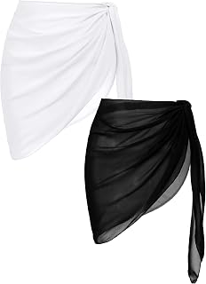 Ekouaer 2 x Ladies Chiffon Skirts Swimwear S-XXL
