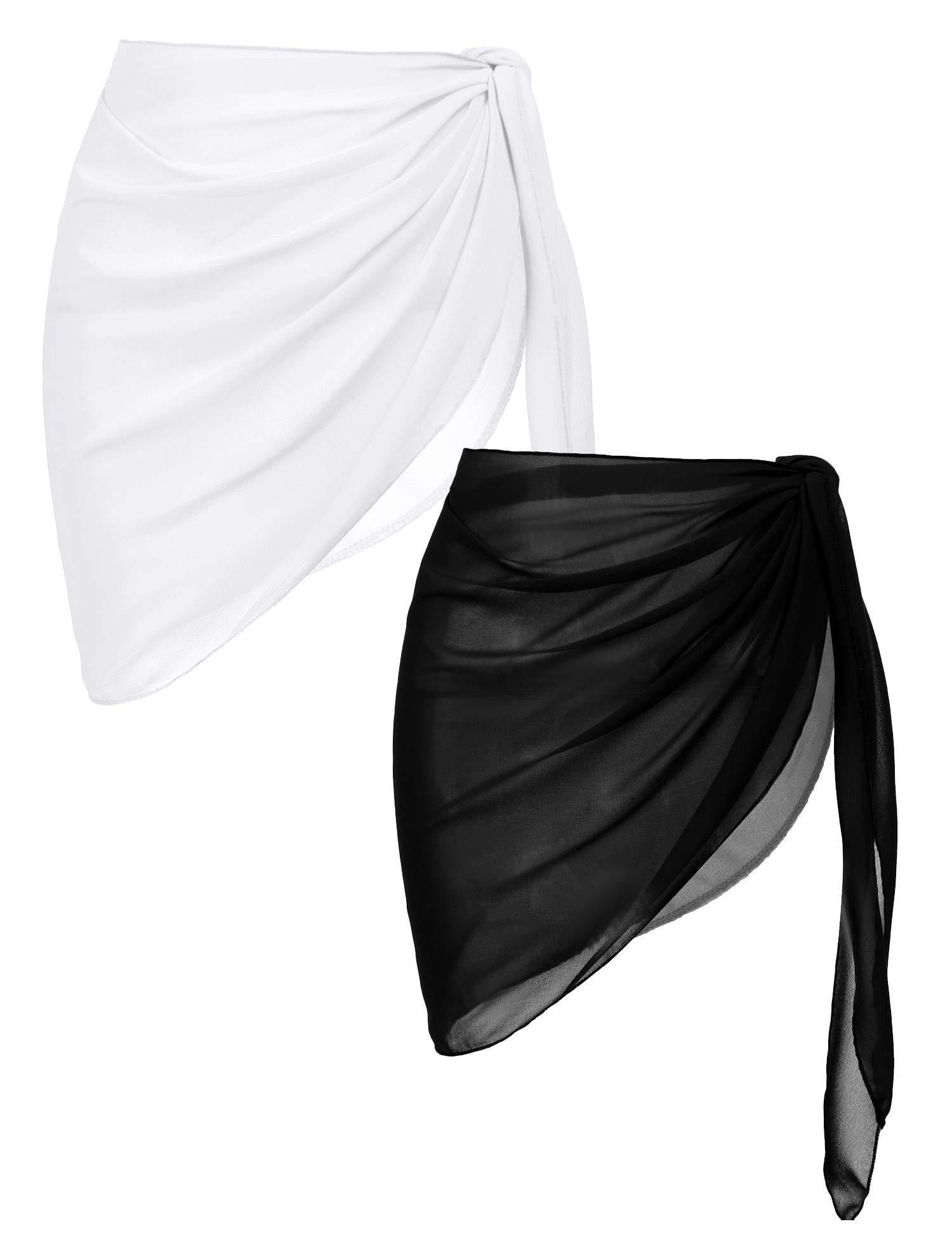 Ekouaer 2 x Ladies Chiffon Skirts Swimwear S-XXL