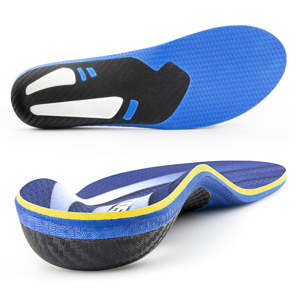 VALSOLE Plantar Fasciitis Arch Support Orthopedic Insoles, Relieve Flat Feet Hee