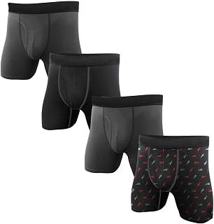 Reebok Men's Underwear - Performance Boxer Briefs (Pack of 4)