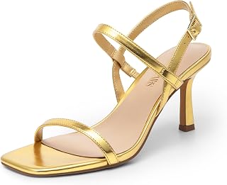 DREAM PAIRS Women's Slingback Heel Strappy Sandals