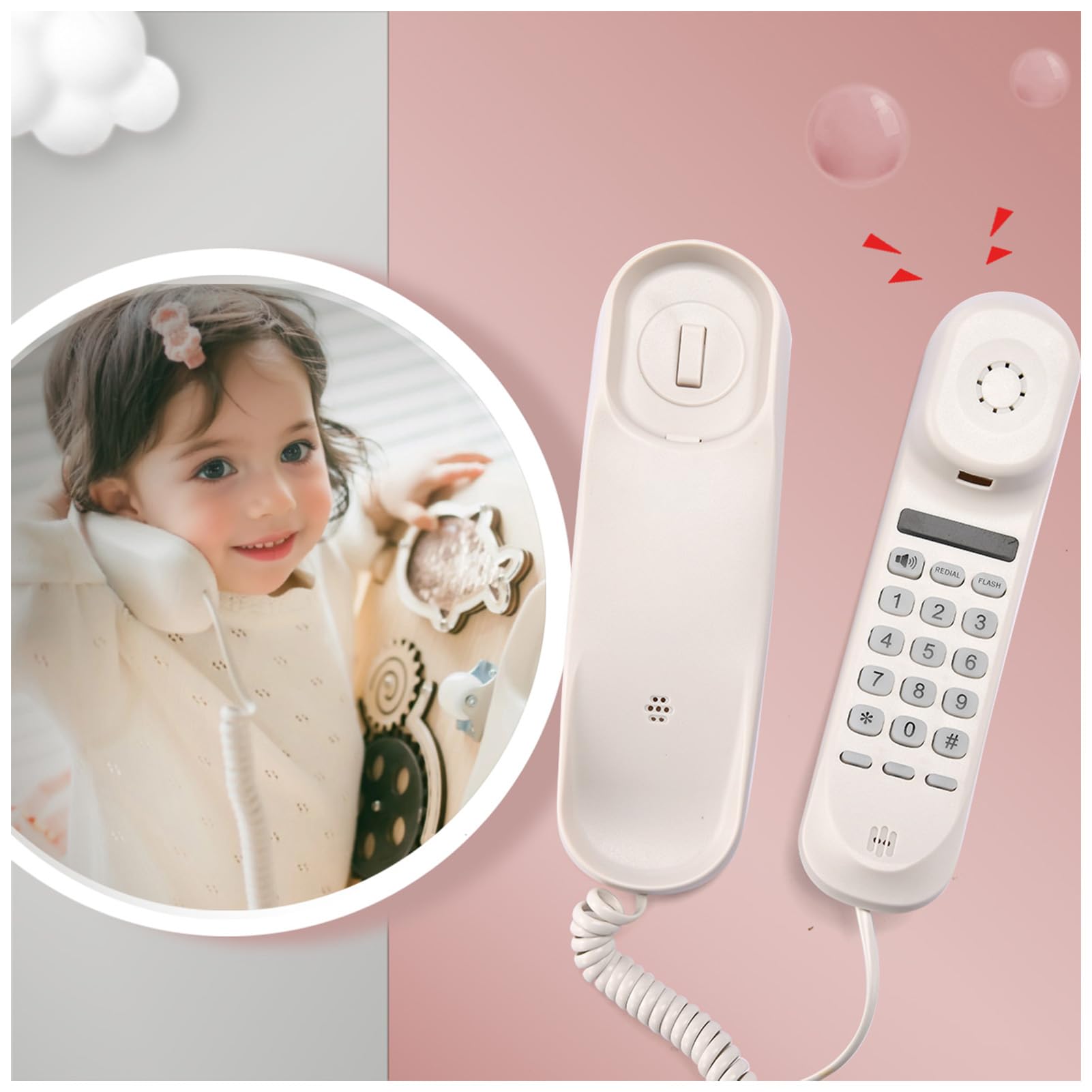 Toy Phone - Busy Board DIY Accessories Parts Items- Playground Playhouse Swing S