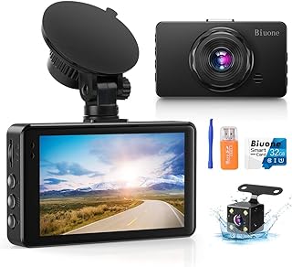 Dash Cam Dash Camera for Cars, 1080P Dash Cam Front and Rear with 32G Card | Car Dashcam 1080P Dashboard Camera with Super Night Vision G-Sensor,WDR,Parking Monitor,Loop Recording
