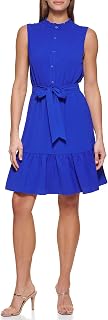 DKNY Women's Puff Sleeve Sheath Dress