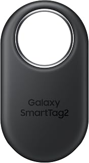 Samsung Galaxy SmartTag2, Bluetooth Tracker, Smart Tag GPS Locator Tracking Device, Item Finder for Keys, Wallet, Luggage, Pets, Use w/ Phones and Tablets Android 11 or Later, 2023, 1 Pack, Black
