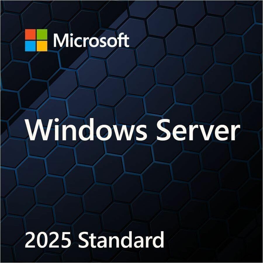 Microsoft Windows Server 2025 Standard Edition 64-bit, Base License, 16 Core - O