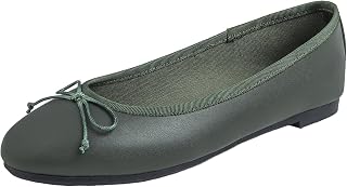 Feversole Women's Fashion Round Toe Ballet Flat Ballet Flats for Women