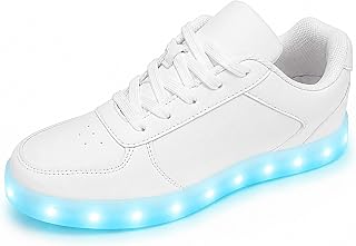 Shinmax Adult Light Up Shoes for Women and Men, Rechargeable LED Sneakers