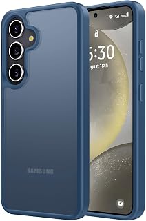 Aunote Galaxy S25/S24 Case, Matte Translucent, US Military MIL Standard, Shockproof, Durable, Wireless Charging, Yellowing Free, Anti-Fingerprint, Lightweight, Smartphone Case, Galaxy S25/Galaxy S24