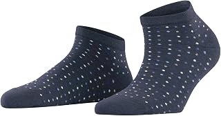 FALKE Women's Multispot Trainer Socks Breathable Cotton Short Ankle Length Extra-Soft On Skin Flat Seam In Toe Area Dot Pattern Do Not Slip In Shoe 1 Pair