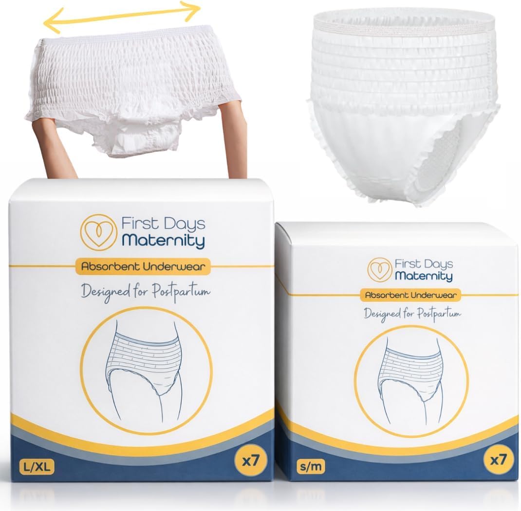 First Days Maternity Absorbent Underwear Pants for Postpartum Recovery | Soft Or