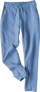 Tanming Cotton Linen Pants for Women Summer Casual Trousers