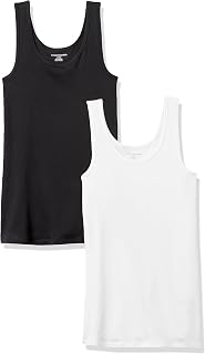Amazon Essentials Women's Slim Tank Top, Pack of 2