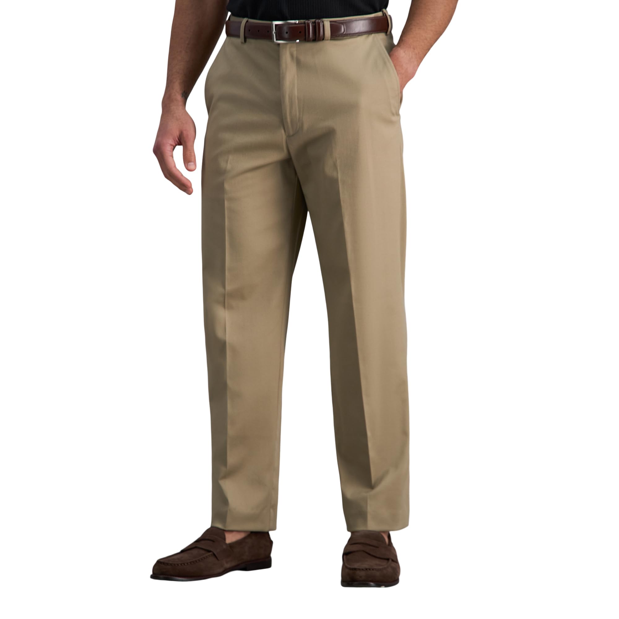 Haggar Men's Classic Fit Premium No Iron Khaki Pant | Premium No Iron Khaki Pant