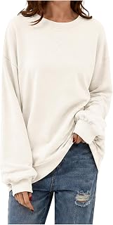 DUOEASE Y2K Women's Oversized Sweatshirt Elegant Striped Long Sleeve Top