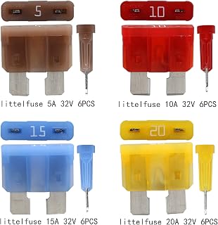 ENDARK 12V Car Fuse Box with LED Indicator, 12 Way ATC/ATO Fuse Board | Blade Fuses Holder with 24 Fuses and Negative Bus for Campervan Boat Motorhome Caravan Truck, 12V-32V DC, Flame-Retardant PBT