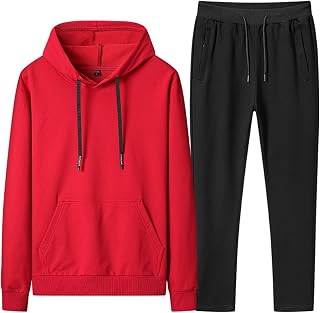 amropi Men's Tracksuit 2 Pieces Sportswear Set Hoodies and Pants