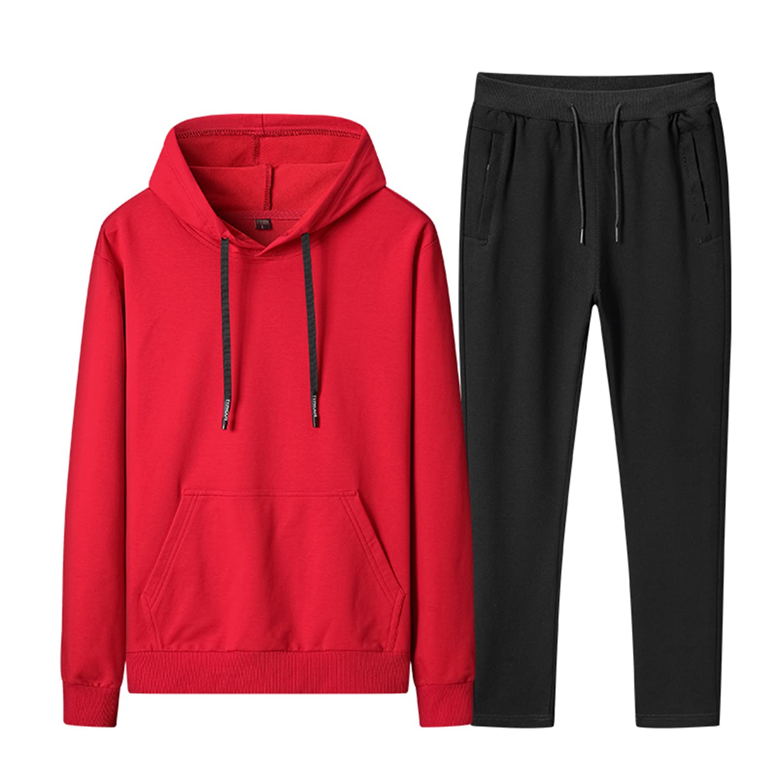 amropi Men's Tracksuit 2 Pieces Sportswear Set Hoodies and Pants