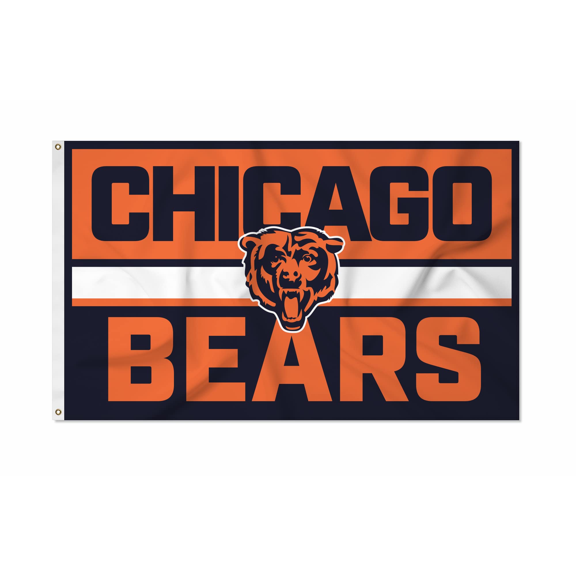 Rico Industries NFL Football Bold 3' x 5' Banner Flag Single Sided - Indoor or O