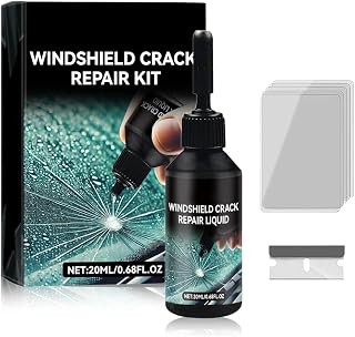 Windshield Repair Kit - 2026 Latest Upgrade Nano Glass Crack Repair Kit, Glass Repair Liquid for Quick Fix Windshields, Windows, Mirrors (1PCS)