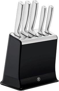 Tefal EverSharp Pro 5-Piece Kitchen Knife Block with Integrated Sharpener