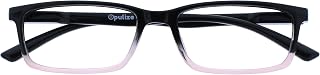 OPULIZE SEE Blue Light Blocking Reading Glasses for Men Women Anti Glare Lens UV Protection Rectangle, 1 Pack - Pink, +3.00 Magnification