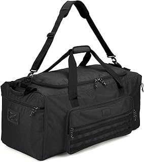 125L Extra Large Travel Duffle Bag for Men Women Heavy Duty Tactical Duffel Bag with Shoulder Strap Weekender Overnight Trip Big Sports Gym Equipment & Workout Bag for Military, Black