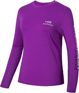 Bassdash Women's UPF 50+ UV Sun Protection T-Shirt Long Sleeve Fishing Hiking Outdoor