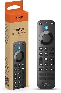 Amazon Made Fire TV Alexa Voice Remote Pro with remote finder, TV controls and backlit buttons (compatible Fire TV device required)