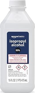 Amazon Basics 99% Isopropyl Alcohol For Technical Use,16 Fluid Ounces, 1-Pack (Previously Solimo)