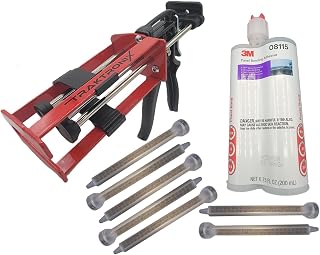 Traktronix 3M Panel Bonding Adhesive 08115 with Manual Applicator Gun 08571 | Manual Applicator Gun 08571 Epoxy 08115 Nozzles 8193 8194