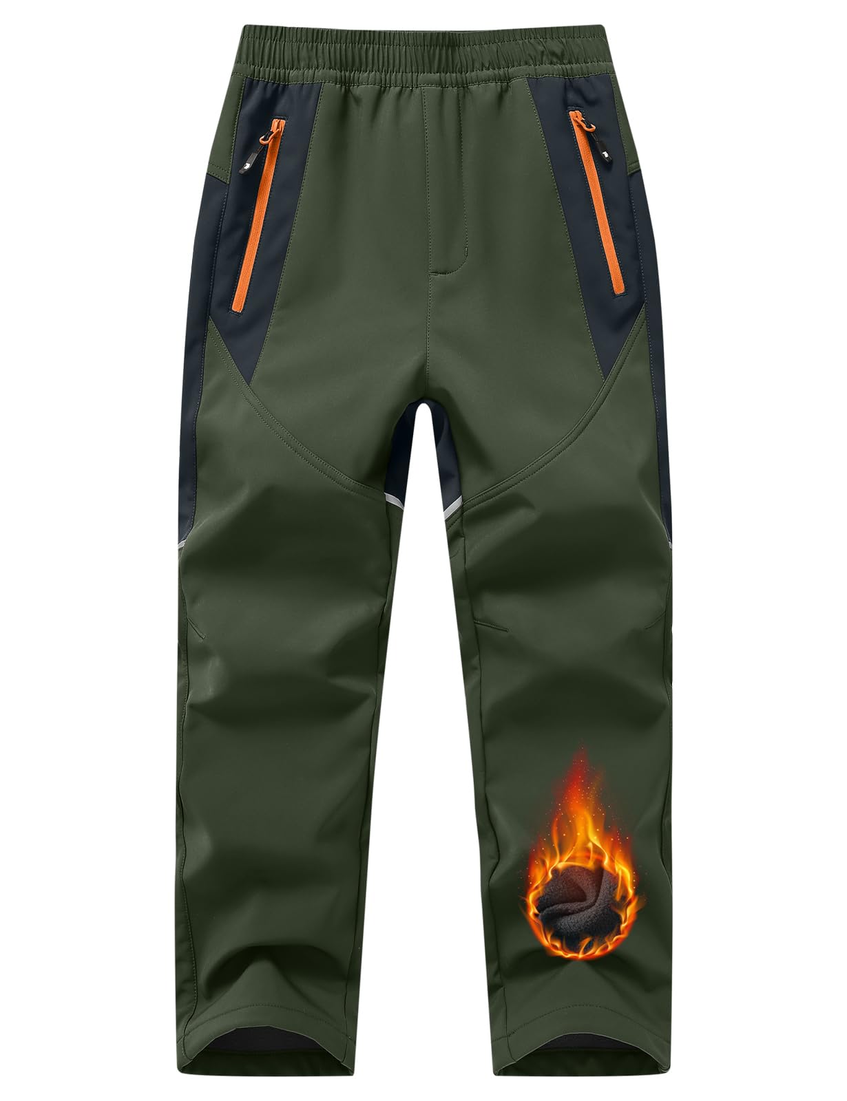 TBMPOY Boys Kids Ski Pants Waterproof Fleece Lined Winter Hiking Snowboard Insul