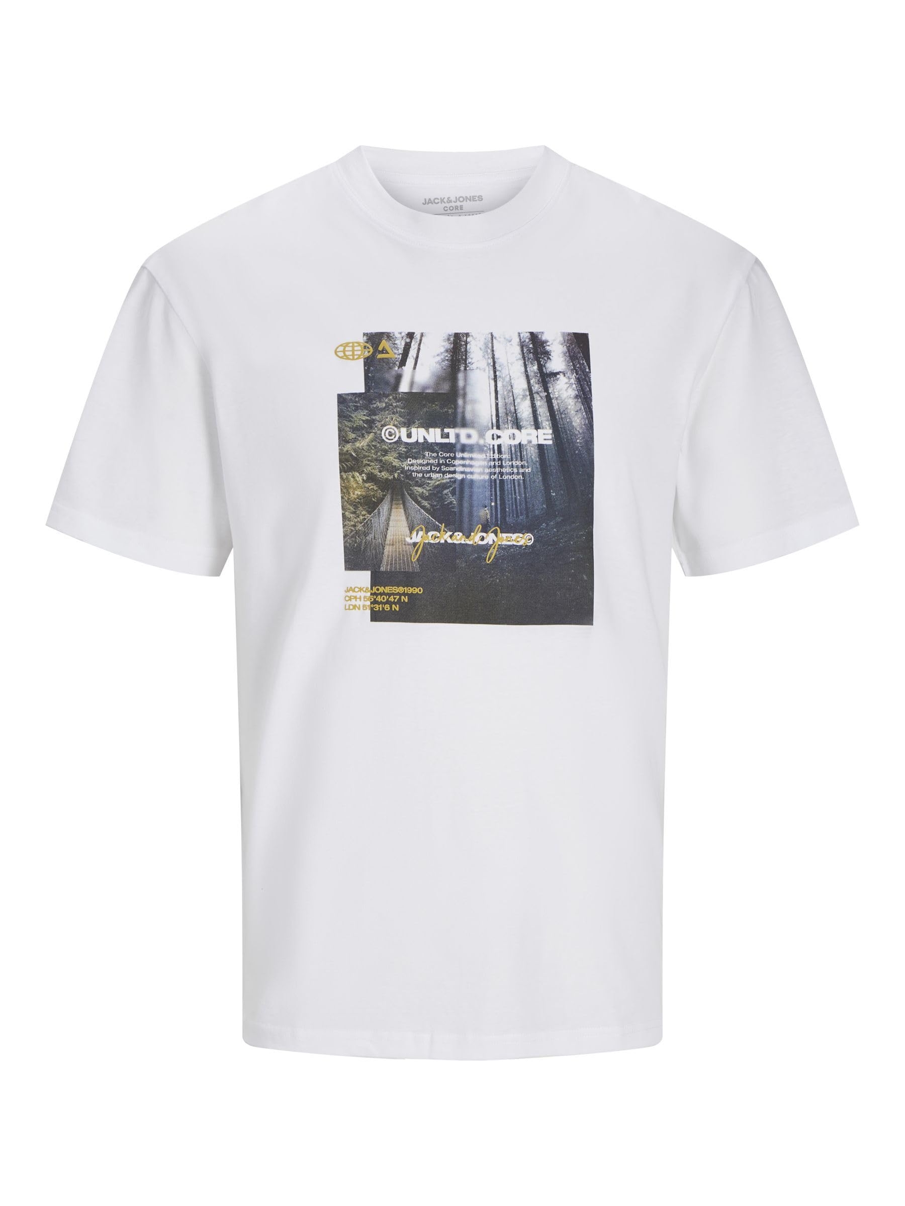 JACK & JONES Male T-Shirt Printed Crew Neck T-Shirt