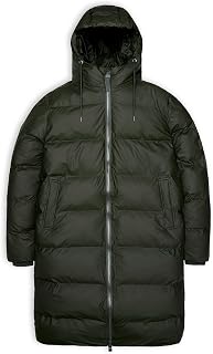 RAINS Alta Puffer Jacket - Waterproof Winter Coat, Insulated Hood, Lightweight, Fleece Pockets, Warm for Cold Weather