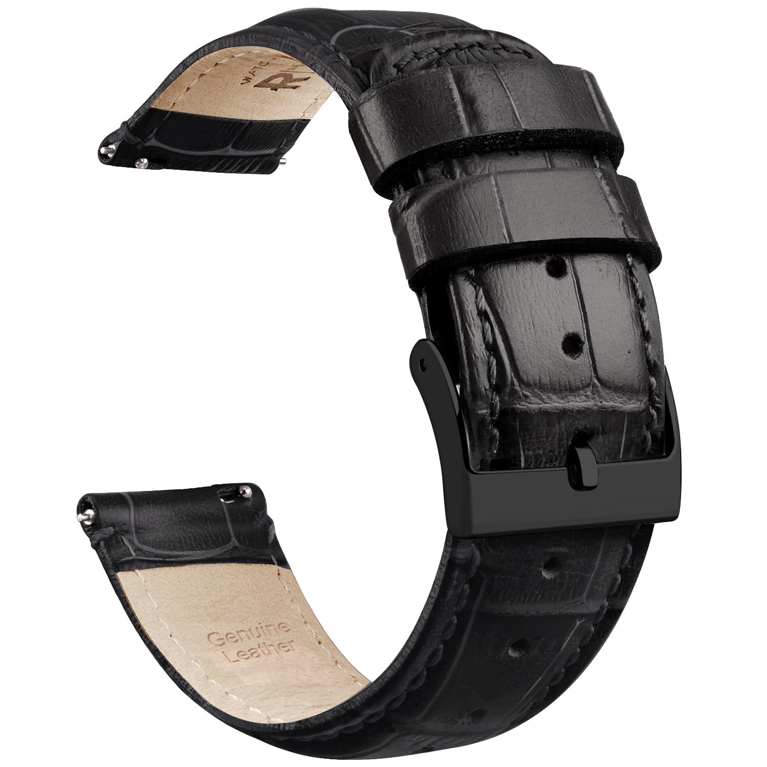 Ritche Christmas Gift Quick Release Leather Watch Bands Genuine Leather Watch St