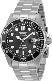 INVICTA Men's Pro Diver Quartz Watch with Stainless Steel Strap, Silver, 22 (Model: 30018)