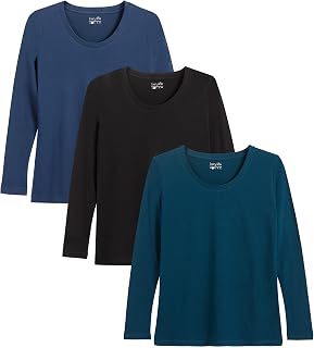 berydale Bd159 Women's Long Sleeve T-Shirt (Pack of 3)