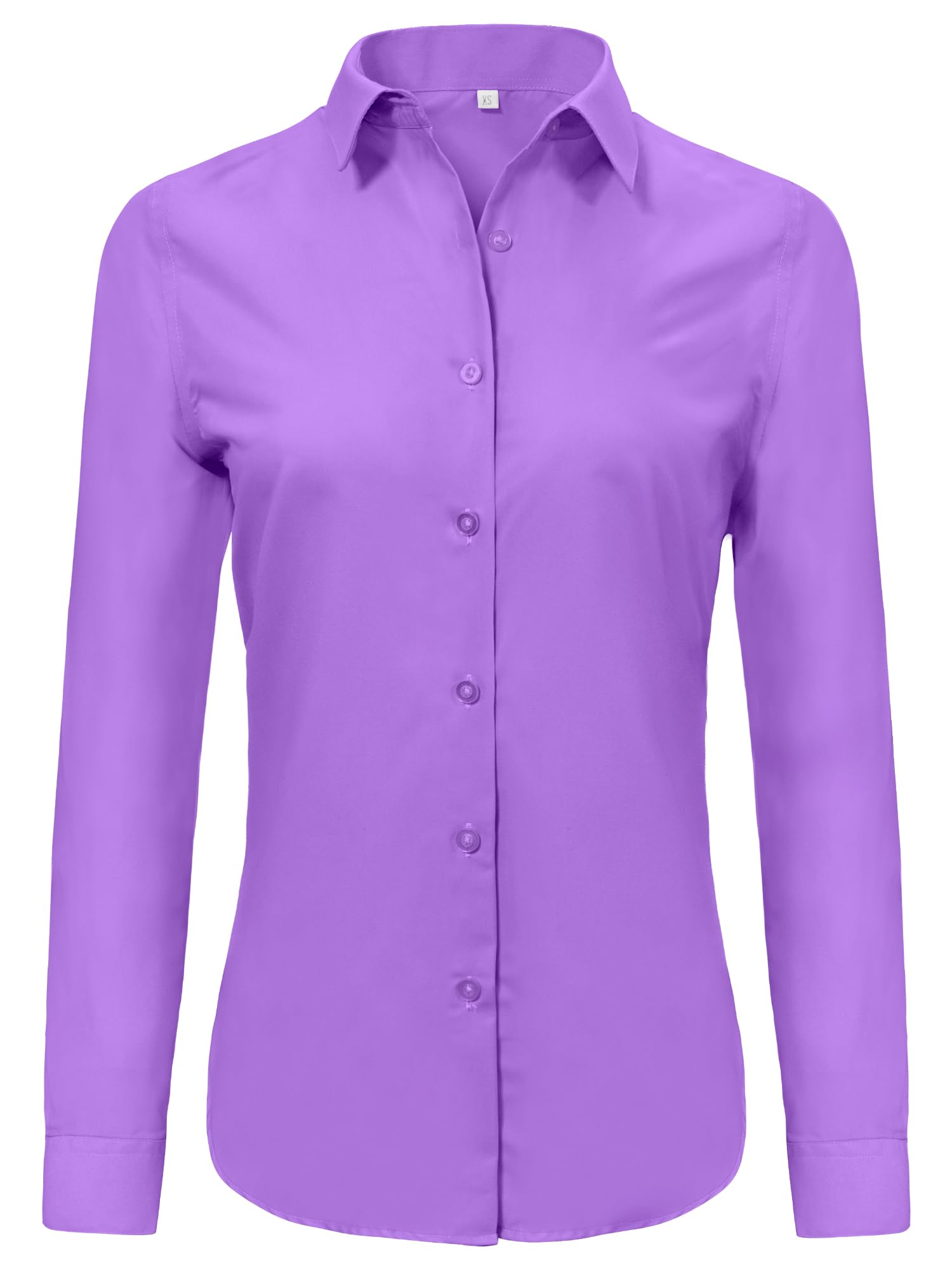 Ruisin Women Soft Modal Wrinkle Free Button Down Short Sleeve Shirts for Work Fo