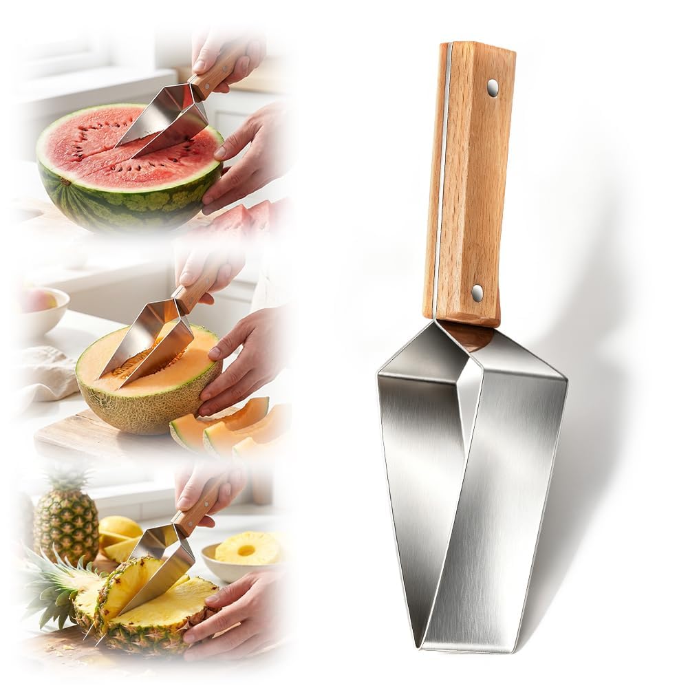 Stainless Steel Watermelon Slicer, Melon Slicer Fruit Cutter for Kitchen Gadgets