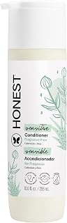 The Honest Company Conditioner, Hypoallergenic, Fragrance-Free, 10 fl oz | Conditioner, 10 Fl Oz. Tear-Free, Hypoallergenic, Naturally Derived, Silicone-Free. Gentle For Baby's Sensitive Skin.